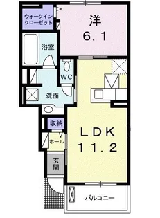 プルマージュIII【1階】の間取り
