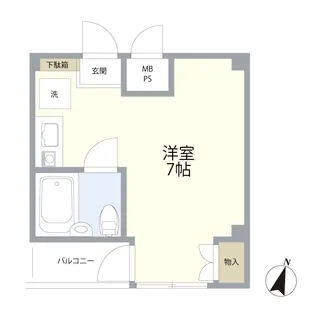 サンセイビル【2階】の間取り