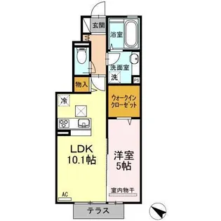 ベル フルール【2階】の間取り