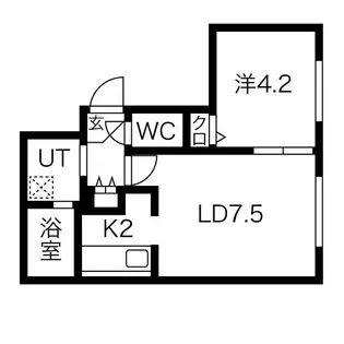 Rin南郷【2階】の間取り