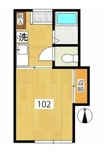 クイーンズガーデン中町【1階】の間取り