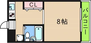 ハイツ桃山【2階】の間取り