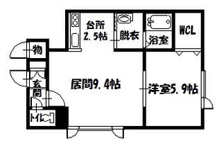 yunon33【2階】の間取り