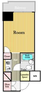 ラポール中目黒【3階】の間取り