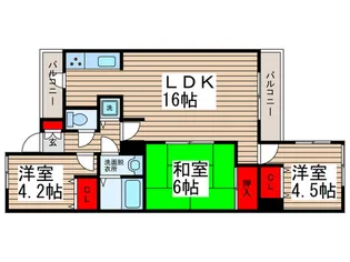 ベルシェ壹番館【2階】の間取り