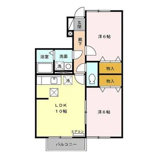 グレイタス川元 B【1階】の間取り