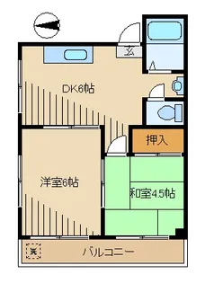 ロイヤルコーポ【4階】の間取り