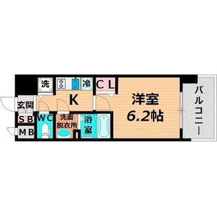 ファステート蒲生公園アペルザ【6階】の間取り
