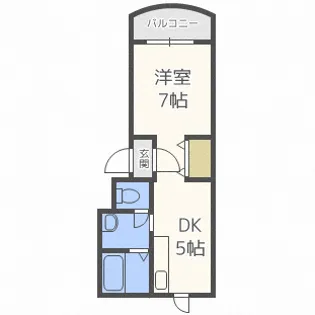 QBIG白石【1階】の間取り