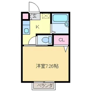 メゾン栄【2階】の間取り