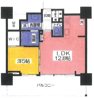 セントラルレジデンス調布ステーションコート【10階】の間取り