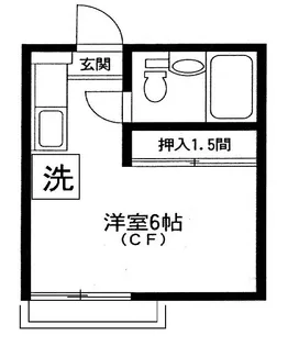 小日向アパートメント【2階】の間取り