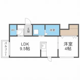 Peerson栄通12(ピアソン)【3階】の間取り