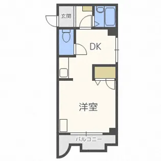 フラット北26条【7階】の間取り