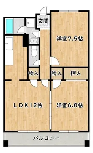 グランドールサンパティオ【2階】の間取り