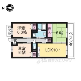 ワンネス21【6階】の間取り