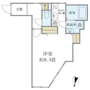 モデュロール上落合【1階】の間取り