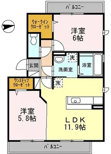 ガーデンコート金岡【3階】の間取り