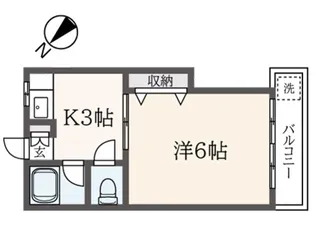 ヤクシンコーポB棟【1階】の間取り