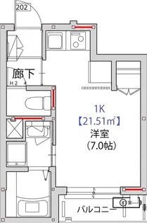 メルディアス東大泉【2階】の間取り