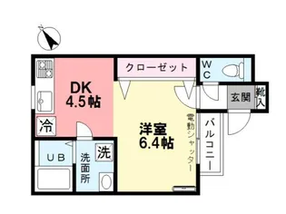 ブランミュール【1階】の間取り