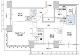 Brillia Tower 浜離宮【28階】の間取り
