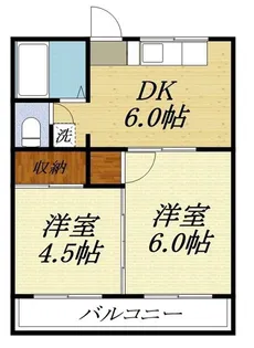コーポ・バイザリヴァー【2階】の間取り