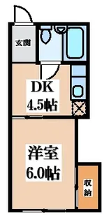 セゾン若葉【1階】の間取り