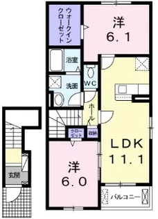 マーサ オーラス【2階】の間取り