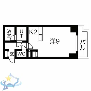 アップタウンハイツ【2階】の間取り
