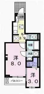 サニーレジデンスII【1階】の間取り