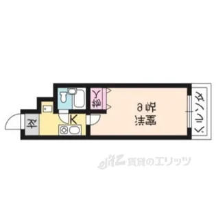 メロディハイム松原【8階】の間取り