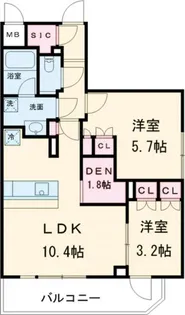 クレストコート池上六丁目【3階】の間取り