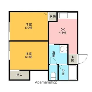 コーポラス丸幸【1階】の間取り