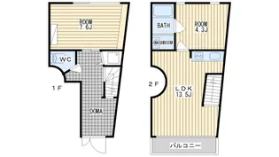CuRVA【2階】の間取り