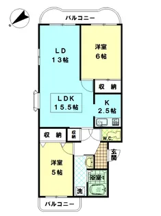 ピアジェ参番館【4階】の間取り