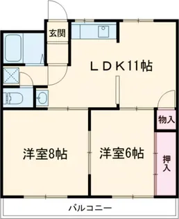 昭和コーポ前橋A棟【2階】の間取り