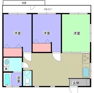 嶋村マンション【2階】の間取り