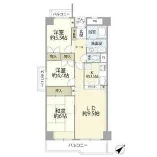 ソフィア稲毛二号館【7階】の間取り