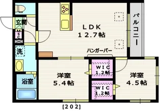 crescent・e【2階】の間取り