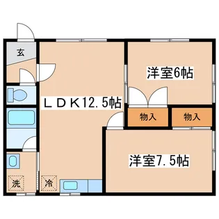 西川マンション【2階】の間取り