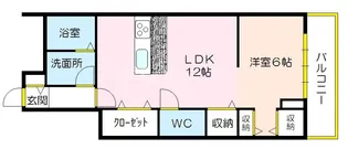 メゾンエスポワール【1階】の間取り