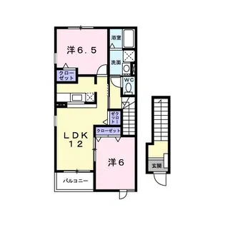 アヴァンシア C棟【2階】の間取り