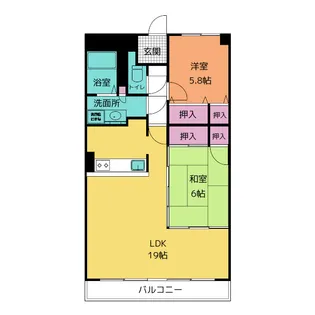 サンシャインハイツ【3階】の間取り