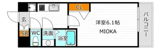 プレデコート天王寺EAST【5階】の間取り