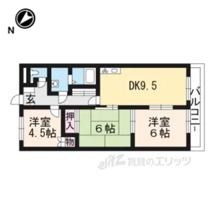 エヴァークレストール【2階】の間取り