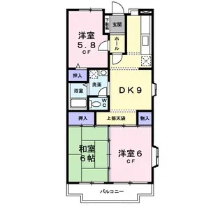 エスポワール白川【3階】の間取り