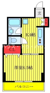 第二小高ビル【4階】の間取り