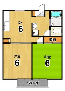 ラフィネ北白川B棟【1階】の間取り