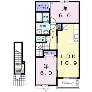 アグリティーノIII【2階】の間取り